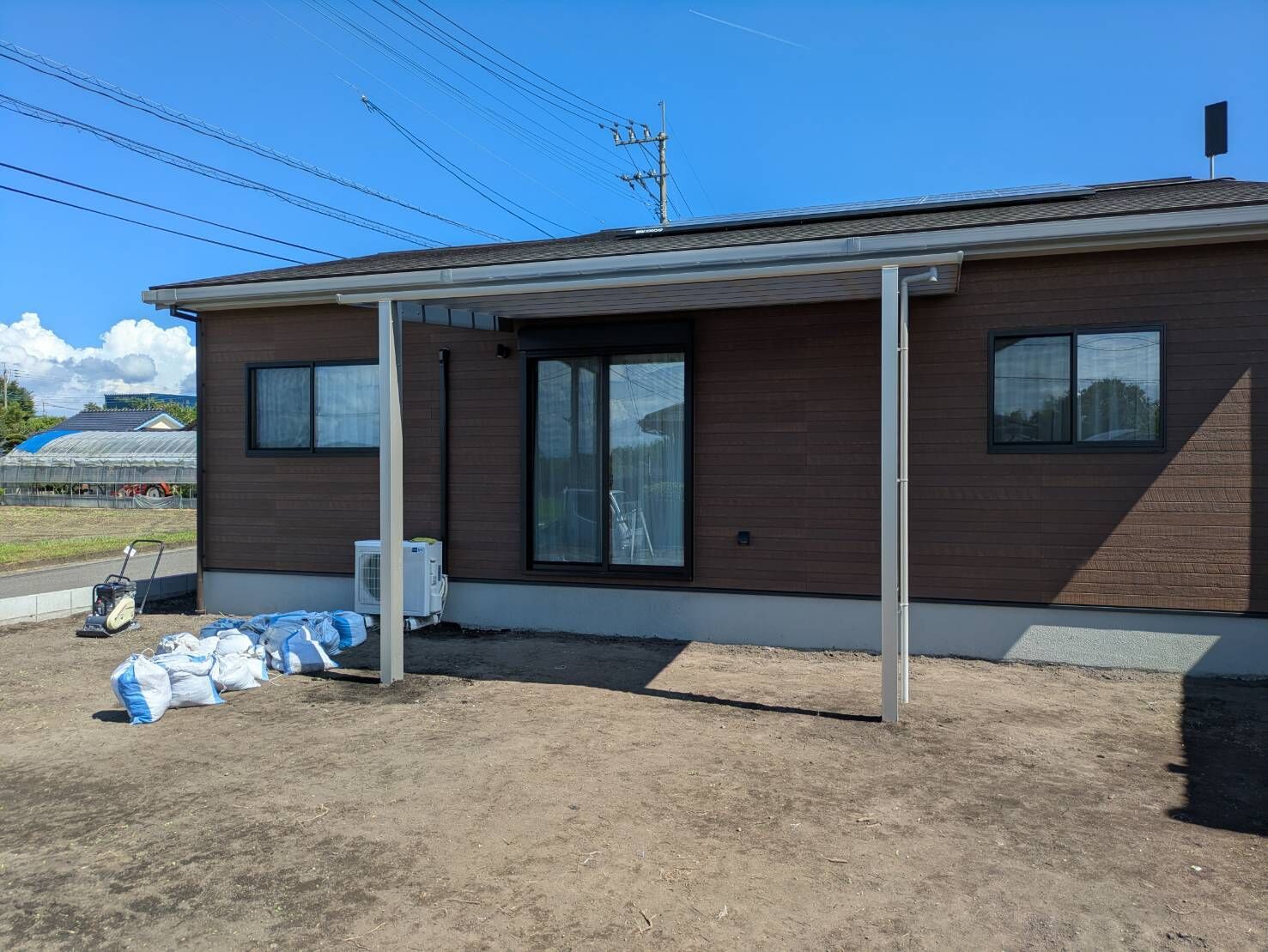 テラス屋根施工